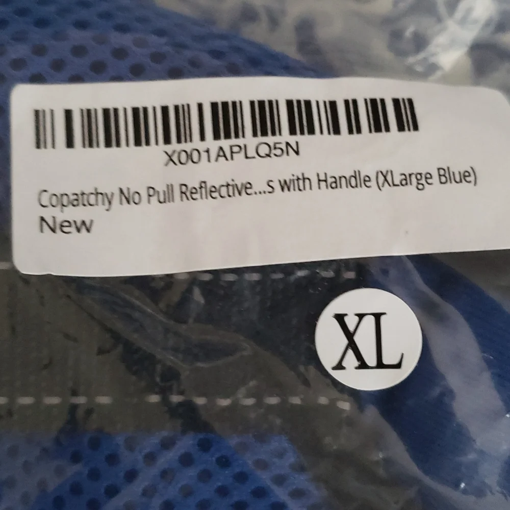 NIB Copatchy XL No Pull Reflective Dog Harness